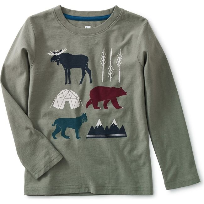 Forest Friends Graphic Tee, Dried Rosemary