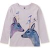 Darling Deers Graphic Tee, Urchin Purple - T-Shirts - 1 - thumbnail