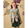 Deer & Butterflies Graphic Tee, Sea - T-Shirts - 3 - thumbnail