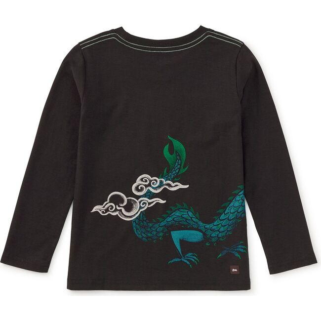 Dragon Double Sided Graphic T, Jet Black - T-Shirts - 2