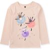 Bunny Ballet Graphic Tee, CREOLE PINK - T-Shirts - 1 - thumbnail