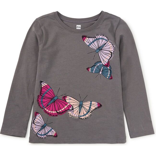 Butterflies Graphic Tee, Thunder