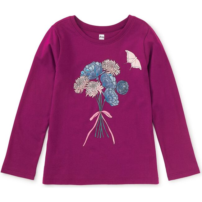 Butterfly Bouquet Graphic Tee, Cosmic Berry