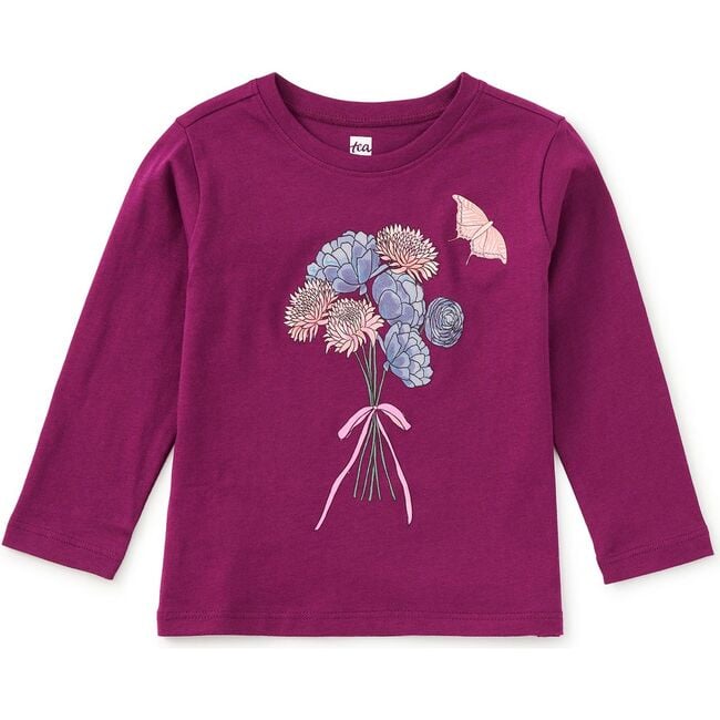 Butterfly Bouquet Graphic Tee, Cosmic Berry