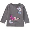Butterflies Graphic Tee, Thunder - T-Shirts - 2
