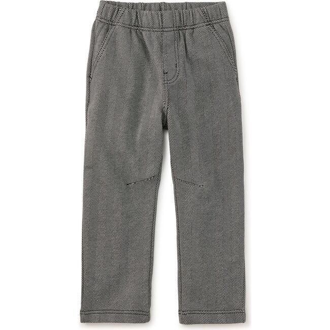 Barrel Leg Trousers, Herringbone