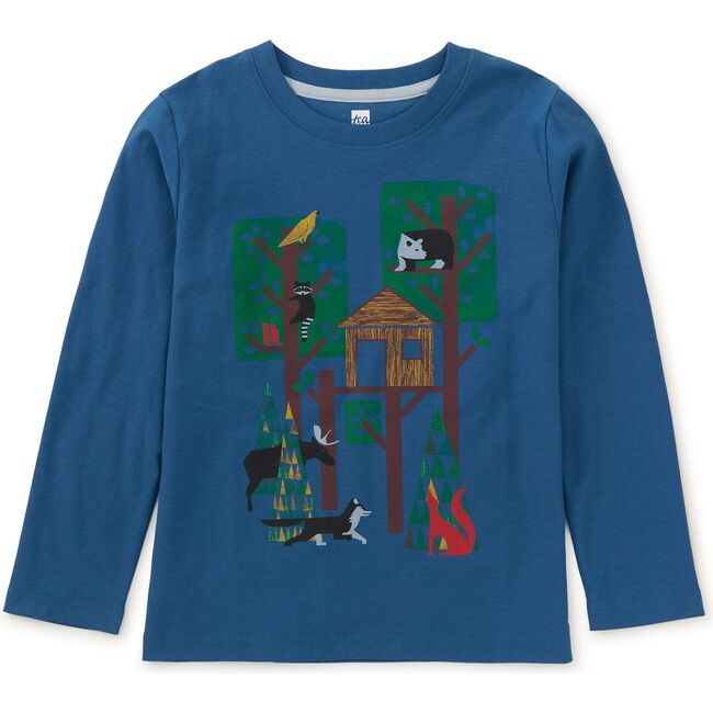 Bauhaus Graphic Tee, Dark Blue