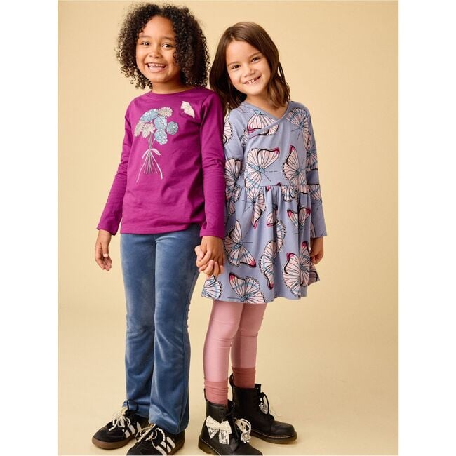 Butterfly Bouquet Graphic Tee, Cosmic Berry - T-Shirts - 3