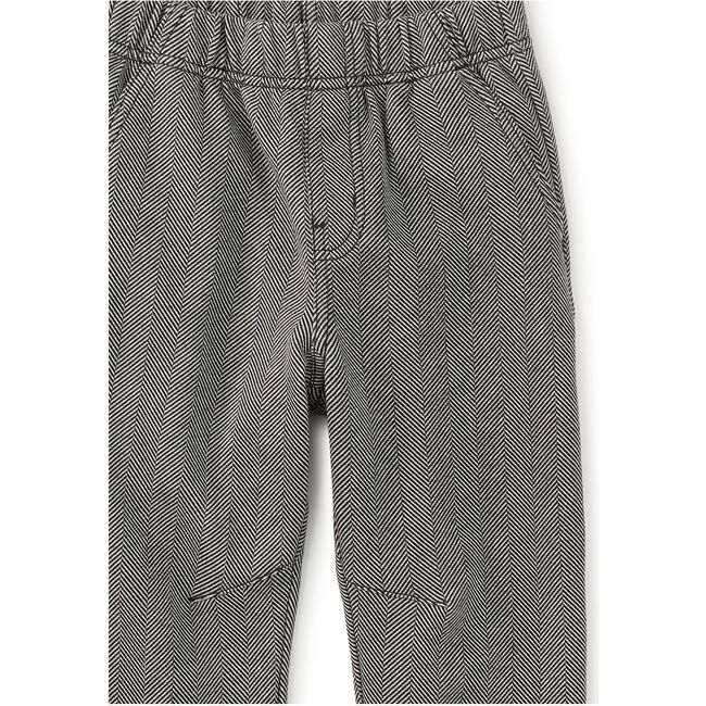 Barrel Leg Trousers, Herringbone - Pants - 2