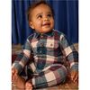 Collared Baby Romper, Cappadocia Plaid - Rompers - 4