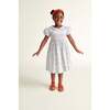 Hand-smocked Girls Dress Posie, White - Dresses - 2 - thumbnail