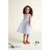 Hand-Smocked Girls Dress Lorelei, Lavender & Blue - Dresses - 2 - thumbnail