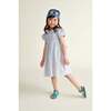 Hand-Smocked Girls Dress Jody, White & Blue - Dresses - 2 - thumbnail