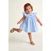 Hand-Smocked Baby Dress Paisley, Blue - Dresses - 2 - thumbnail
