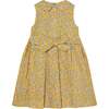 Hand-Smocked Girls Dress Minnie, Yellow - Dresses - 4 - thumbnail