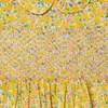 Made With Liberty Fabric Smocked Girls Dress Marina, Yellow - Dresses - 3 - thumbnail