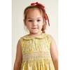 Hand-Smocked Girls Dress Minnie, Yellow - Dresses - 5 - thumbnail