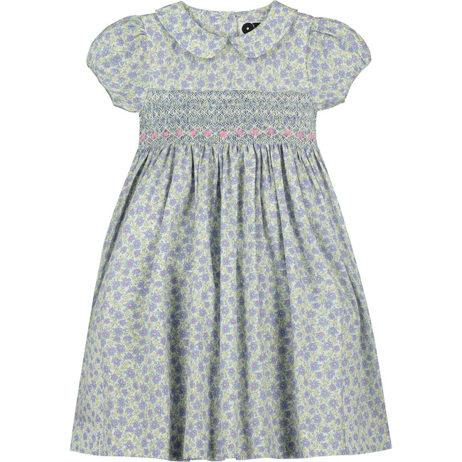 Mina Smocked Girls Dress, Multi - Dresses - 1