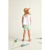 Girls Summer Shorts Jamie, Mint & Orange Cherry Print - Shorts - 4 - thumbnail