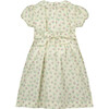 Alexandra Smocked Girls Dress, Yellow Pink Floral - Dresses - 3 - thumbnail