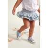 Hand-Smocked Baby Skort Pearl, Blue Floral - Skirts - 4 - thumbnail
