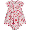 Leilani Smocked Dress, Cherry Print - Dresses - 1 - thumbnail