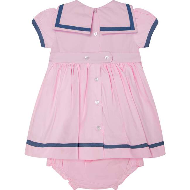Baby Sailor Dress Saffron, Pink & Navy Blue - Dresses - 3