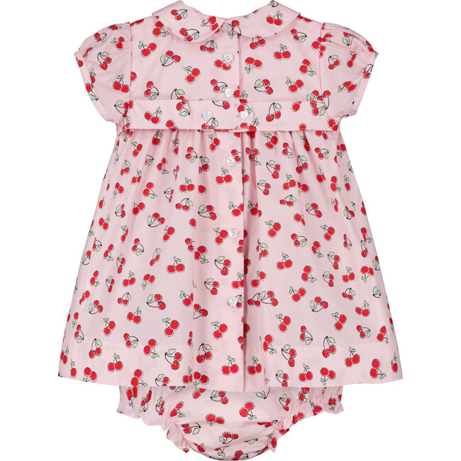 Leilani Smocked Dress, Cherry Print - Dresses - 4