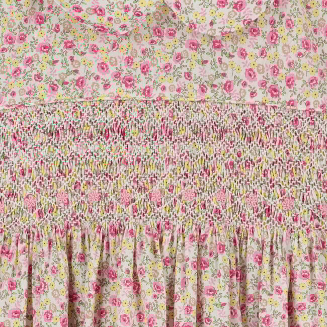 Margot Ditsy Floral Smocked Dress, Pink - Dresses - 4