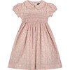 Audrey Girls Dress, Pink Floral - Dresses - 1 - thumbnail