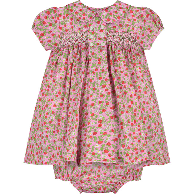 Alexis Baby Dress, Strawberry Floral - Dresses - 1