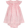 Esther Smocked Baby Dress, Pink - Dresses - 3