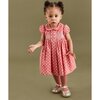 Missy Smocked Baby Dress, Coral - Dresses - 2 - thumbnail