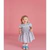 Alyssa Smocked Baby Dress, Green Blue Multi - Dresses - 2