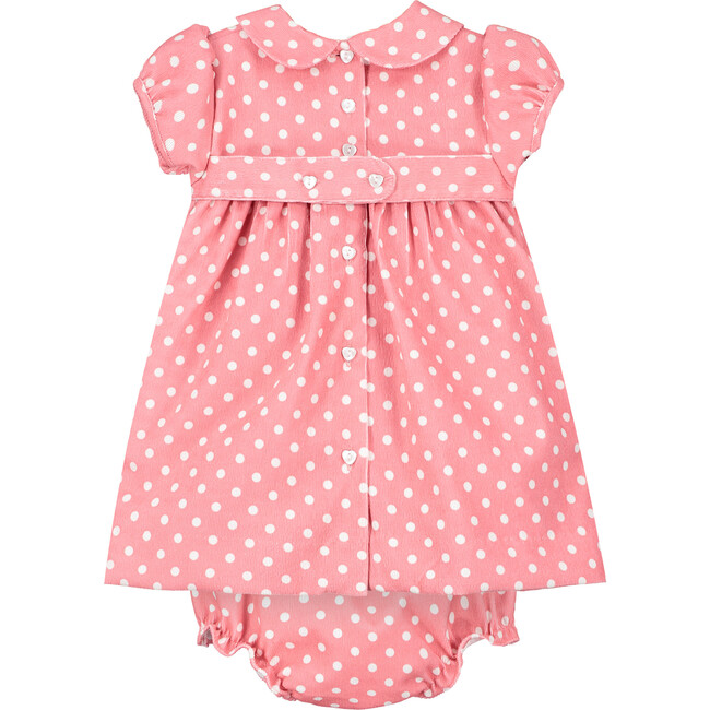Missy Smocked Baby Dress, Coral - Dresses - 3