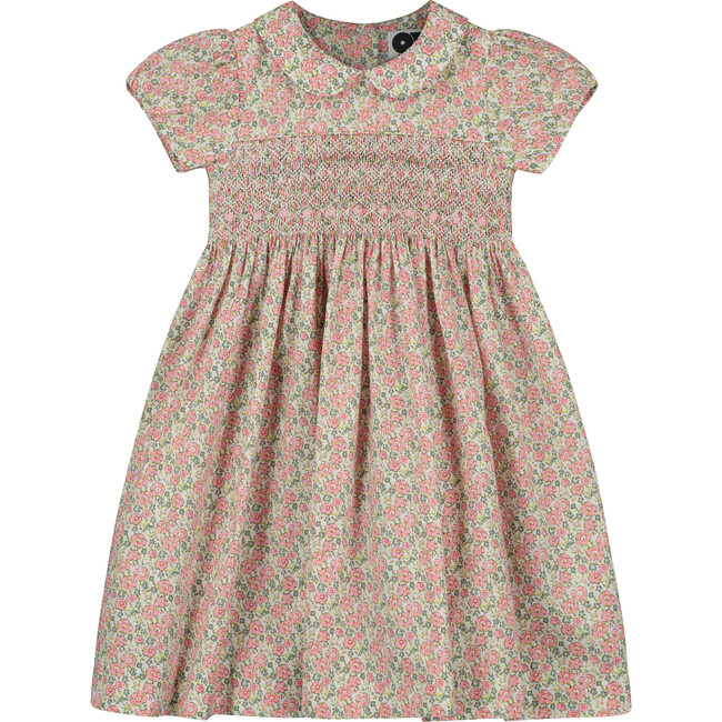 Grayson Floral Smocked Dress, Pink - Dresses - 1