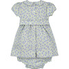 Alyssa Smocked Baby Dress, Green Blue Multi - Dresses - 3