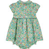 Havanna Floral Smocked Dress, Green - Dresses - 4