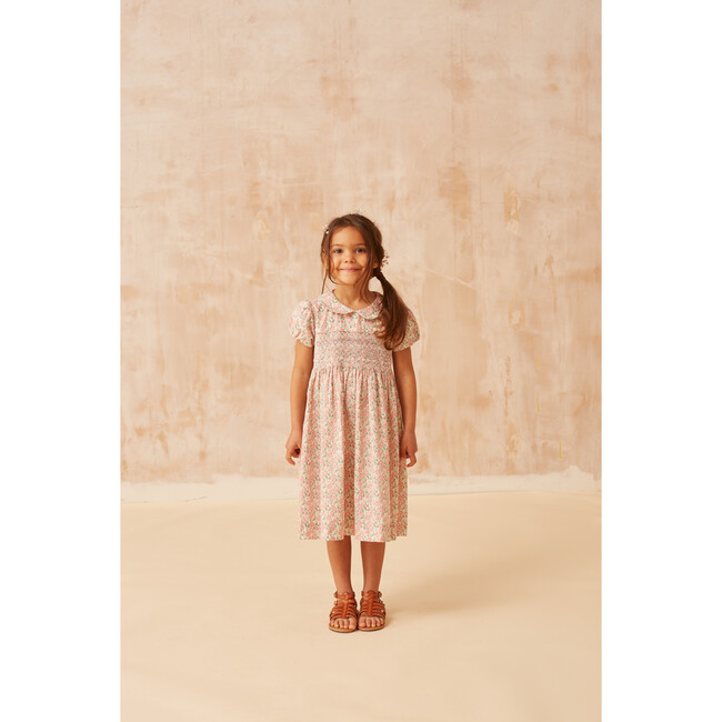 Grayson Floral Smocked Dress, Pink - Dresses - 2