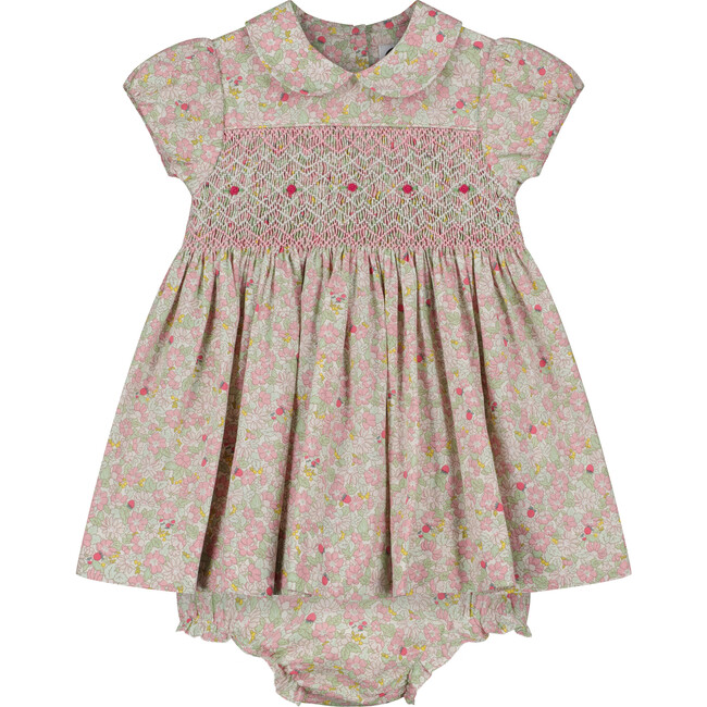 Erica Floral Smocked Dress, Multicolors - Dresses - 1