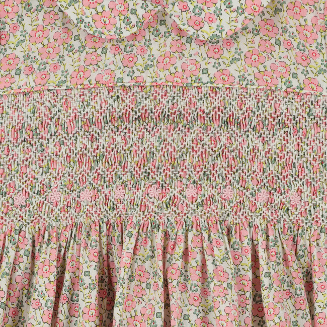 Grayson Floral Smocked Dress, Pink - Dresses - 3
