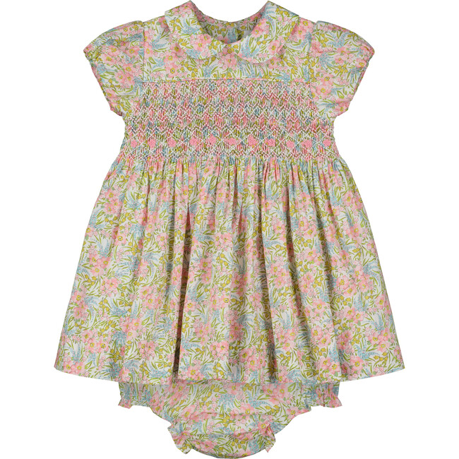 Adriana Floral Smocked Dress, Multicolors - Dresses - 1