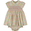 Adriana Floral Smocked Dress, Multicolors - Dresses - 1 - thumbnail