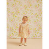 Georgia Floral Smocked Dress, Yellow - Dresses - 2 - thumbnail