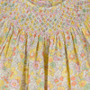 Georgia Floral Smocked Dress, Yellow - Dresses - 3 - thumbnail