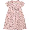 Hand-Smocked Dress Mallery, white an dred floral - Dresses - 4 - thumbnail