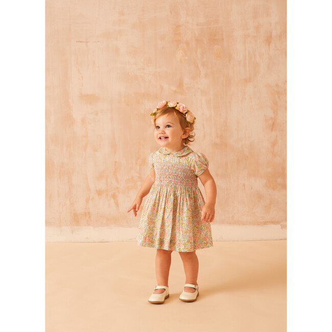 Adriana Floral Smocked Dress, Multicolors - Dresses - 3