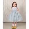 Hand-Smocked Dress Blithe, blue and white - Dresses - 2 - thumbnail