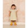 Hand-Smocked Baby Dress Rita, yellow and white blossom - Dresses - 2 - thumbnail