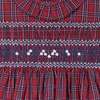Baby Yule Frill Collar Hand-Smocked Dress, Red - Dresses - 3 - thumbnail